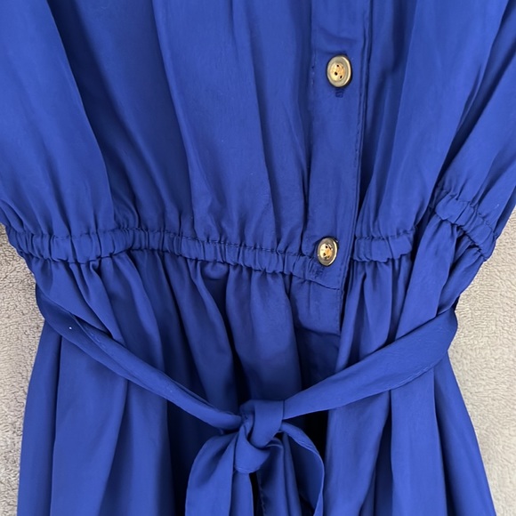 Cobalt Blue Button Up dress NWT - Picture 4 of 9